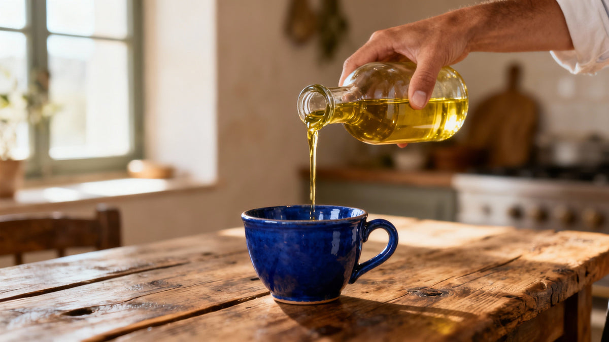 Understanding the Secrets of Olive Oil Tasting with Blue Ceramic Cups