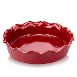 Cherry Red Fluted Pie Pan