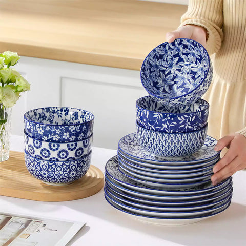 Selene 18 Piece Dinnerware Set perfect for casual family meals or stylish everyday dining.