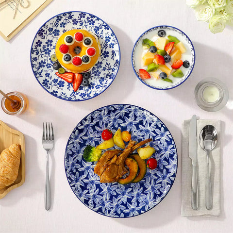 Selene 18 Piece Dinnerware Set perfect for casual family meals or stylish everyday dining.