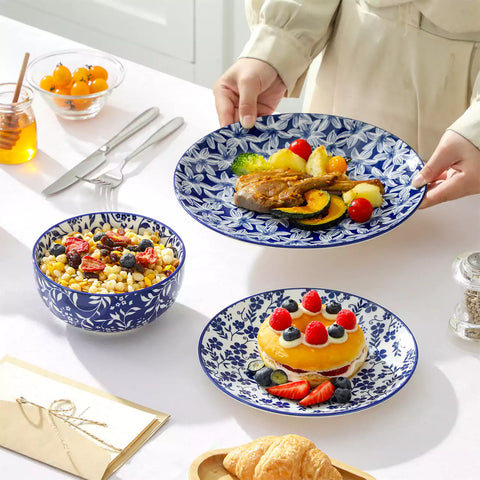 Selene 18 Piece Dinnerware Set perfect for casual family meals or stylish everyday dining.