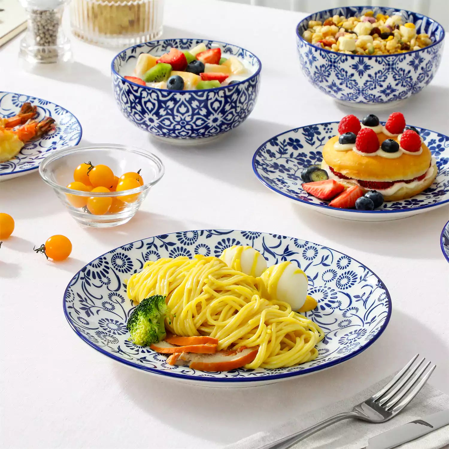 Selene 18 Piece Dinnerware Set perfect for casual family meals or stylish everyday dining.