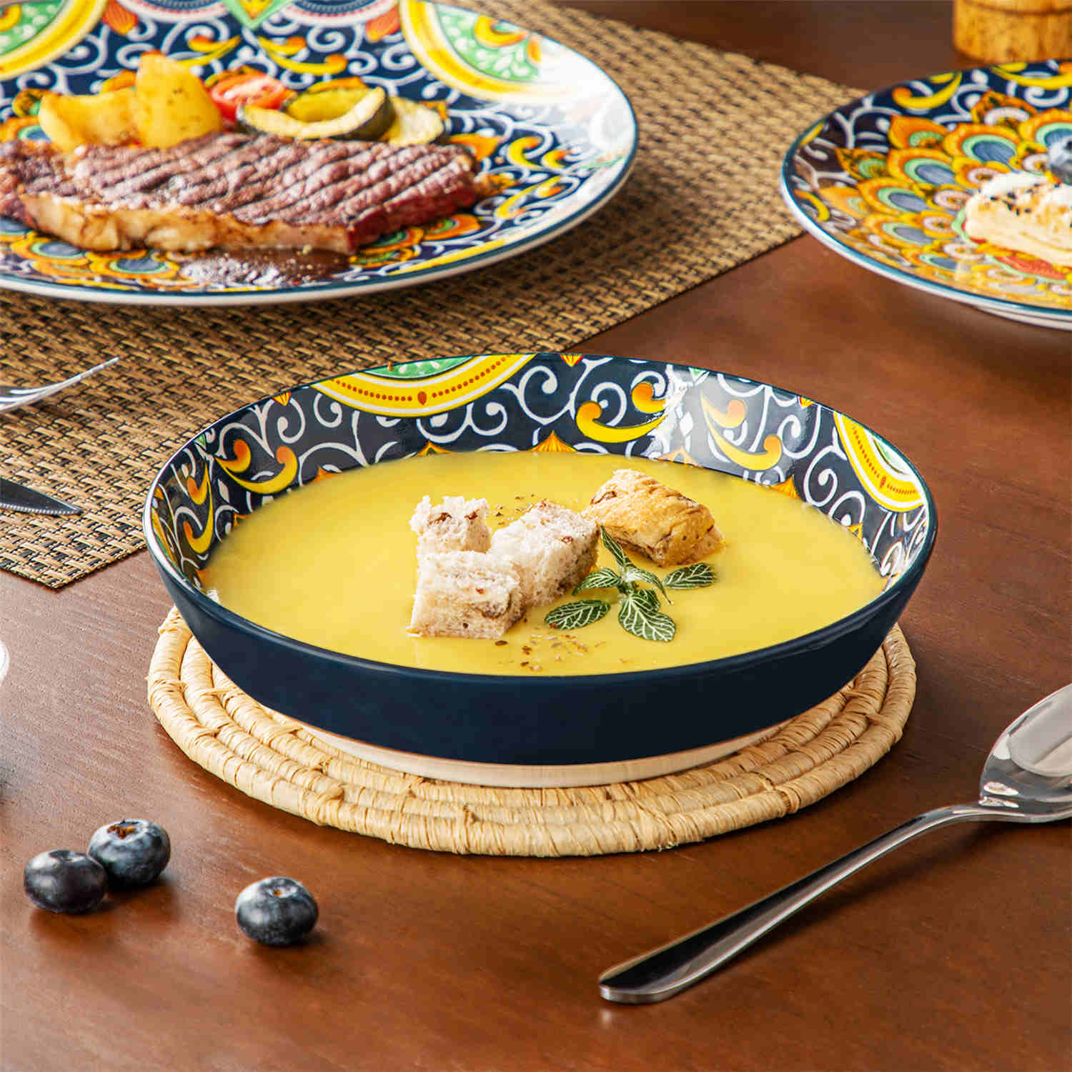 Simi 24 Piece Dinnerware Set-vancasso