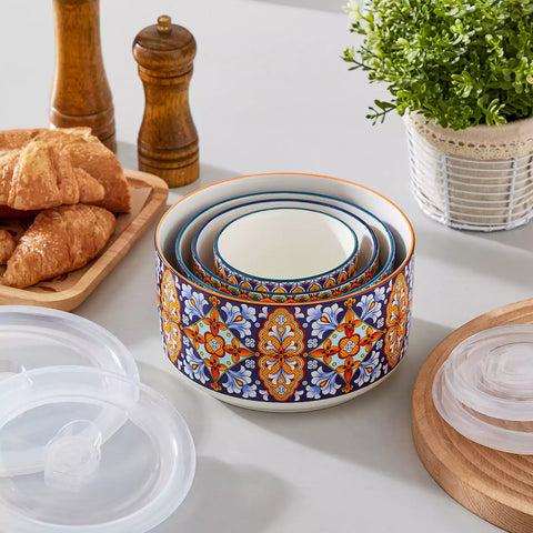 Simi Storage Bowls Set Of 4 Ideal For Food Storage Meal Prep And Organizing Pantry Items With Ease And Convenience.