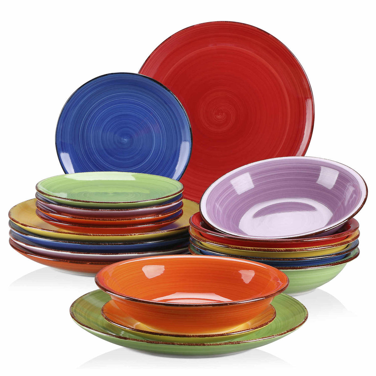 Multicolor dinnerware set