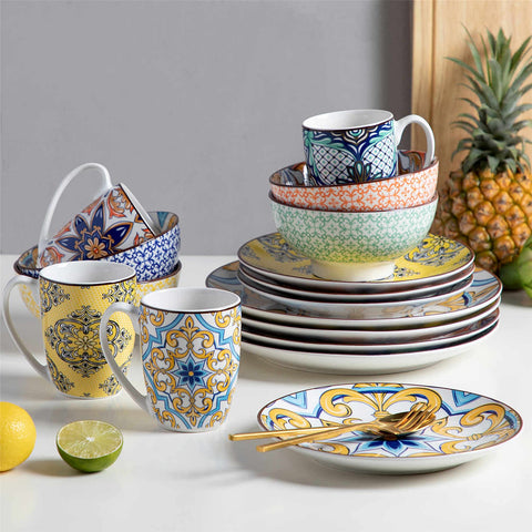 Jasmin 16 Piece Dinnerware Set