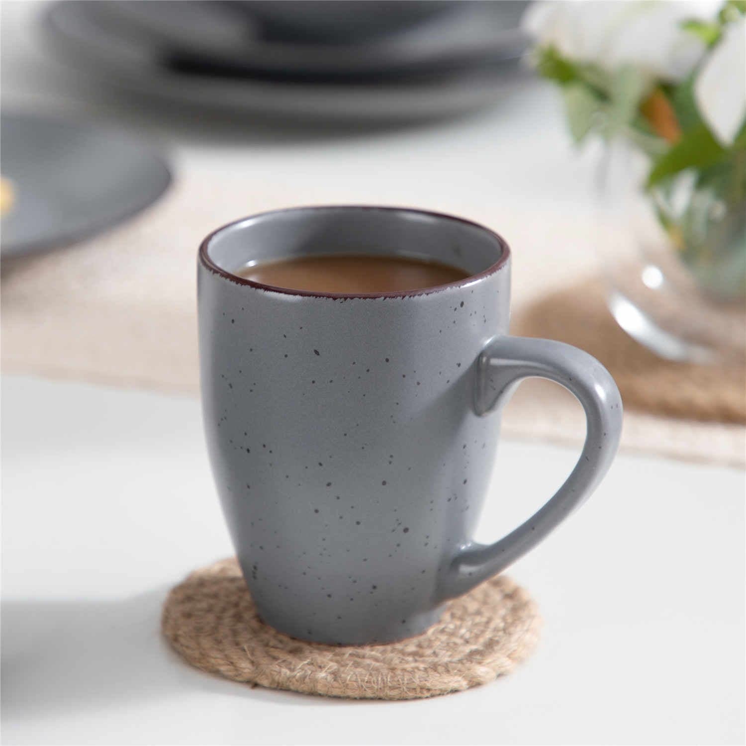 Grey rustic dinnerware sets