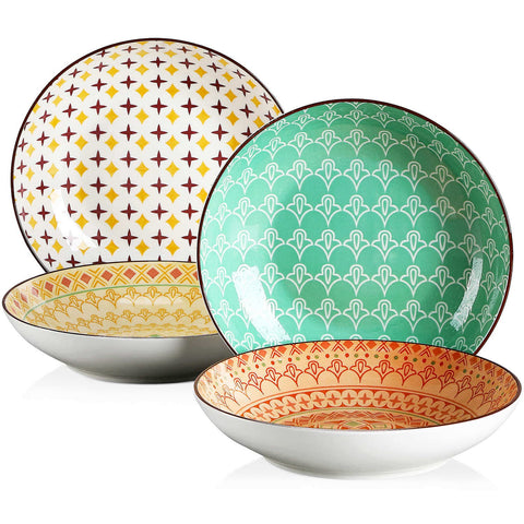 Set di 4 piatti da zuppa di tulipano